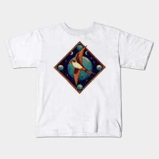 Cosmic Sparrow Kids T-Shirt